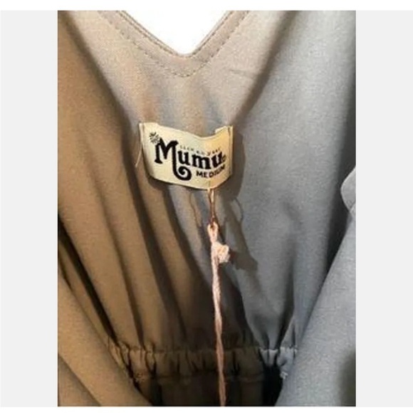 Show Me Your MuMu NEW Gray Sleeveless Kendall Maxi Bridesmaid dress Sz Medium - Picture 12 of 13